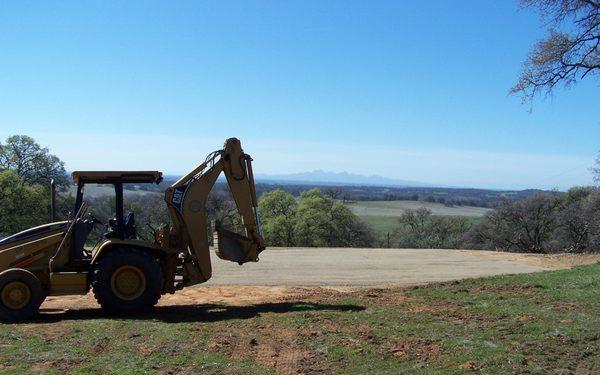 A building pad with a view