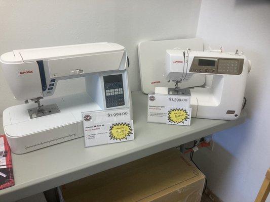 Janome and Brother sewing machines. Great prices and discounts.