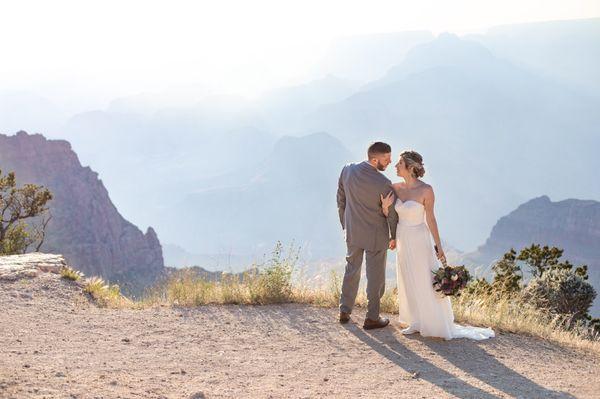 Elopement session at the Grand Canyon