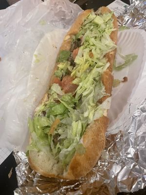 Deluxe full size "cheesesteak".