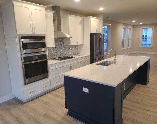 Finished Kitchen with beautiful island