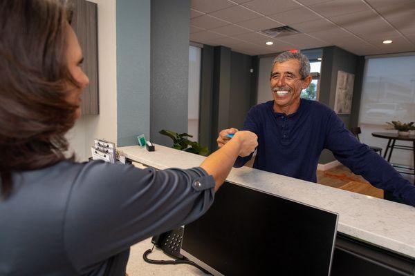 Front Desk of The Dental Studio of Midland