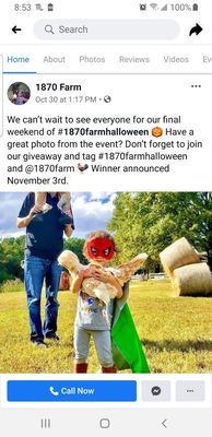 They had a fall contest where we were supposed to post a picture from the farm and tag them. They never announced a winner.