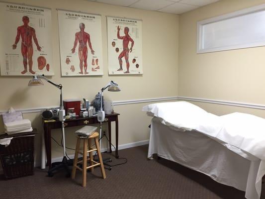 Private Treatment Room-clean, comfortable and relaxing environment.