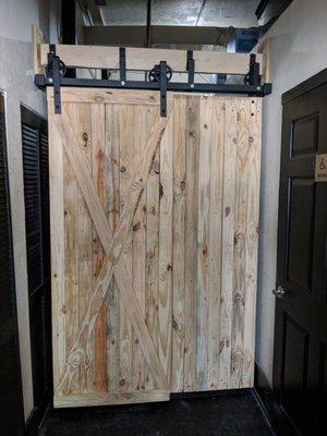 Custom made barn doors