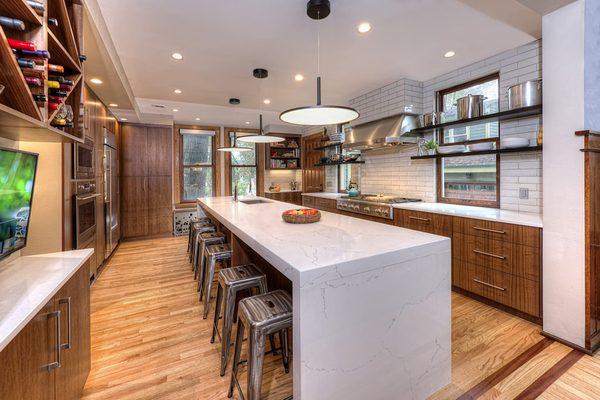 The full view of this masterpiece kitchen remodel