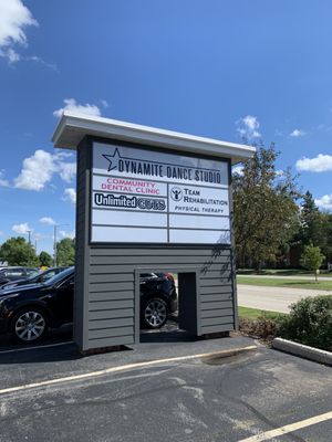 Strip mall sign