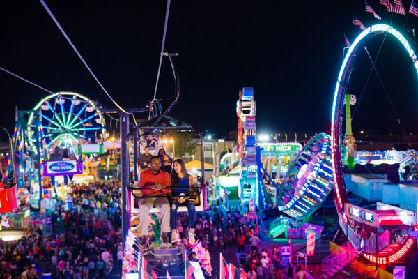 The SC State Fair seen at night!