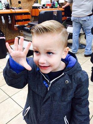 Big boy haircut!