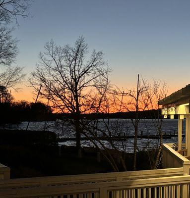 View from inside the Boathouse