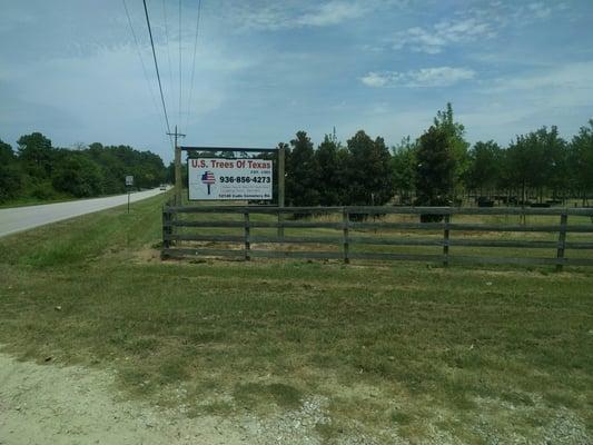 The sign out front