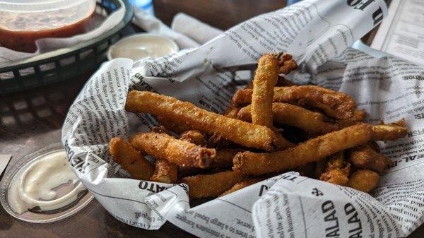 Fried pickles are unreal!