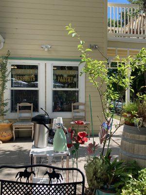 Pleasant patio seating