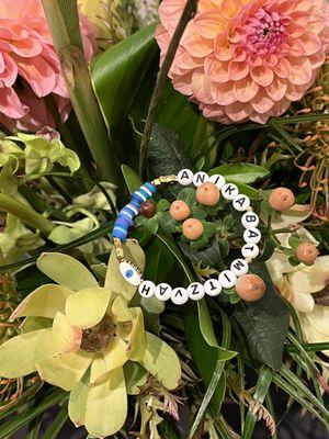 Bat Mitzvah beaded bracelet giveaway