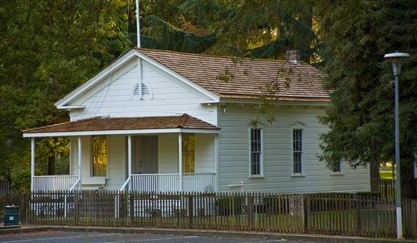 Rhoads Schoohouse (now in Elk Grove Regional Park)gets a new roof!