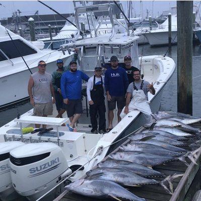 Great Inshore Tuna Trip with the Penn State Boys.