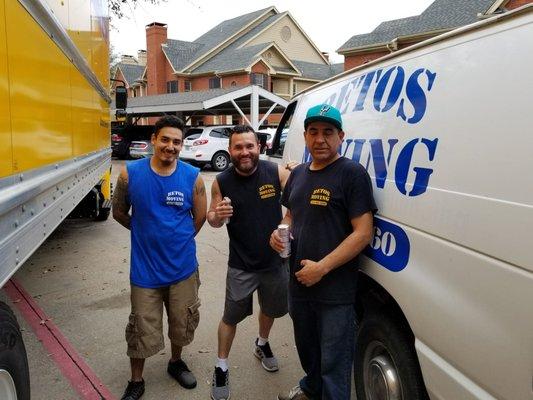 Our moving crew..we love them!