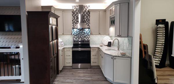 Marsh custom cabinetry in our Kitchen design center.