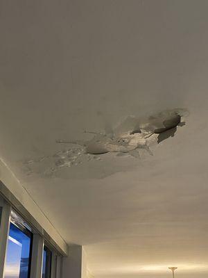 Ceiling leak