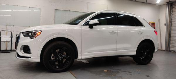 Tinted with Xpel XR Black 88% heat reduction.