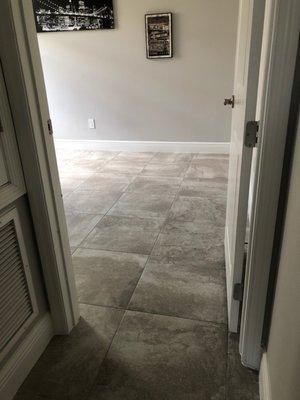 Matched my existing hallway tile seamlessly.