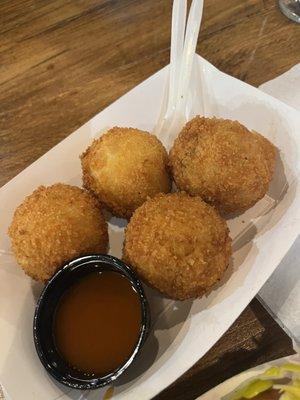 Bombas fried mashed potato and cheese balls