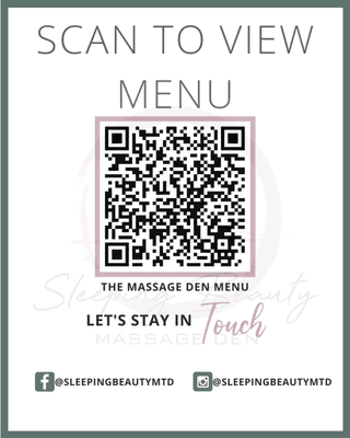 Scan to check out our menu