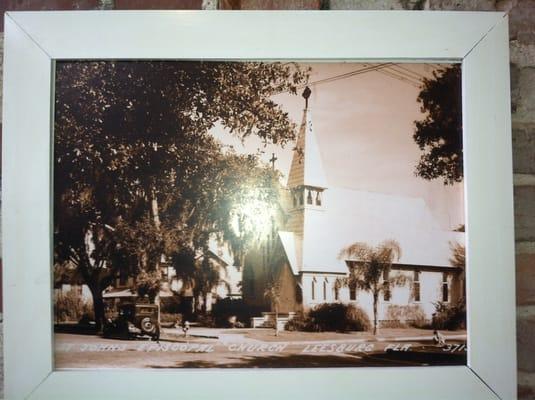 Notice the girl playing with sidewalk chalk on the bottom right.  This photo hangs at Blooms Baking House on Main.