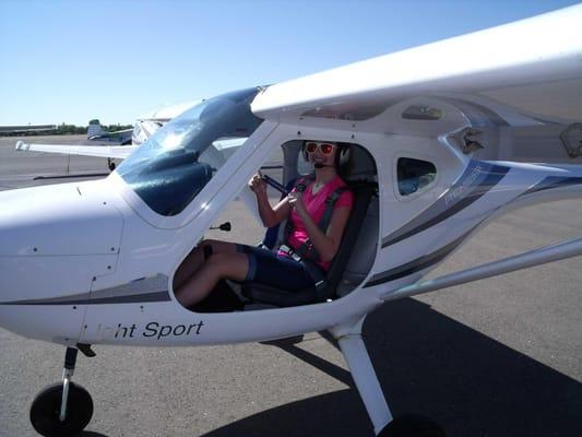 Erin, 16. Just back from her first Solo Flight