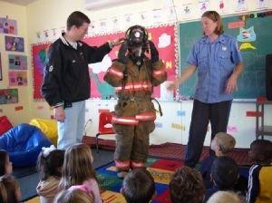 The fire department visits!