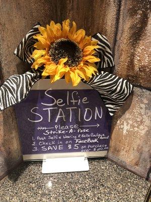 Selfie station