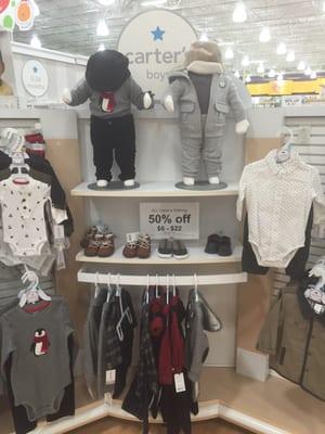 50% off clothing,reg price $12-$44.Nothing displayed is $12,except socks,manager says socks are accessories,no discount.