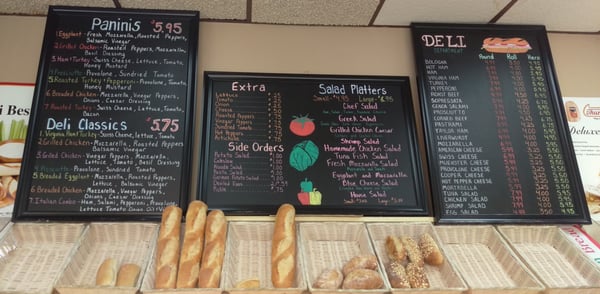 DeSocio's Italian Deli Menu Board