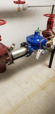 Emergency pressure reducing valve replacement for one of our commercial customers