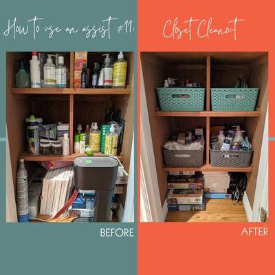 Closet Clean Out | Before & After