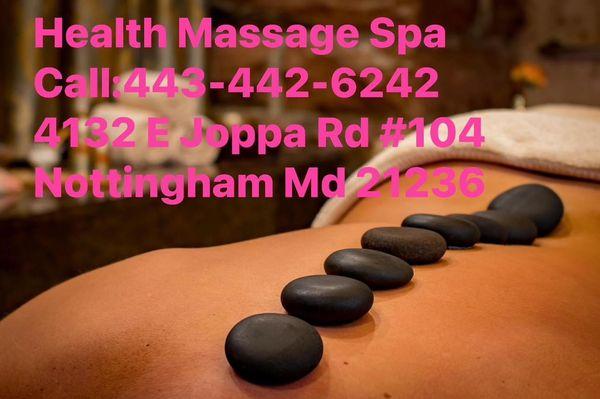 Hot stone massage