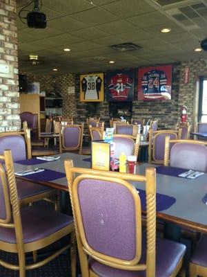 Dining room is nice. The host gave us a choice of booth or table, which is nice.