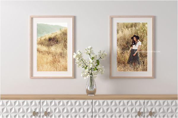 Studio B Portraits: Senior Pictures Wall art_boho girl in field