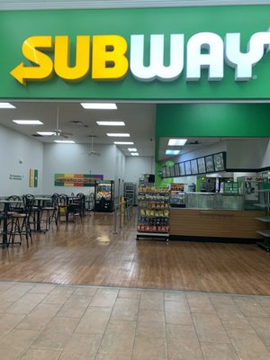 Subway inside Walmart