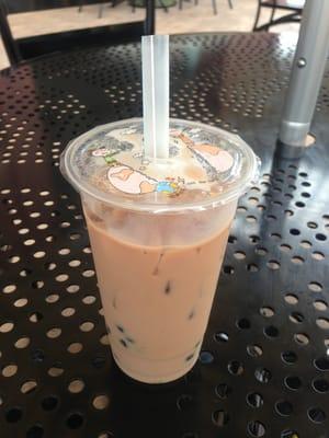 Milk Tea with boba - $3.75