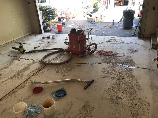 Spalling and cracks are not a deterrent to having an epoxy floor installed