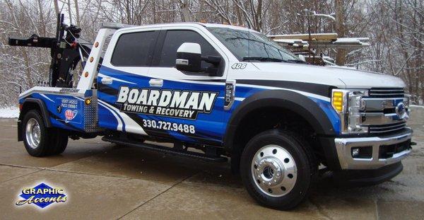 Boardman Towing Partial Tow Truck Wrap