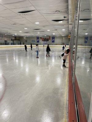 Ice rink for open skate