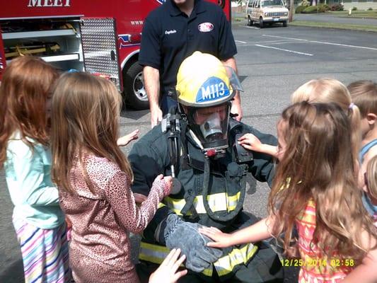 Field trip from the Sumner Fire Dept.