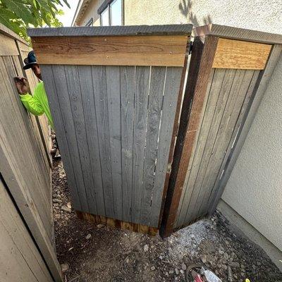 Fence door addition