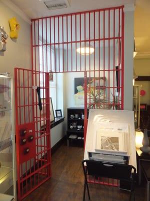 A "holding cell" for ART - Formerly a "holding Cell" for the Courtroom that used to be next door.