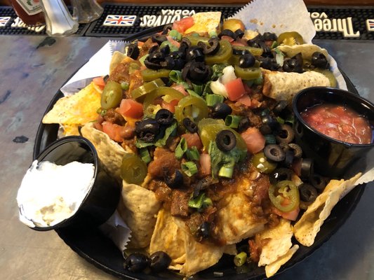 Nachos - this is a half portion. It's massive.