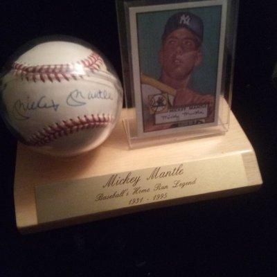 I have a Mickey mantle signed baseball home run legend for sell