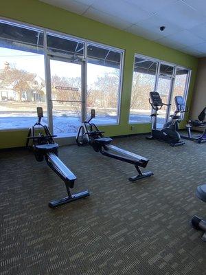 Row machines, upright and recumbent bike