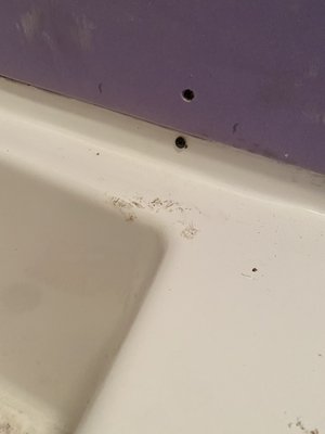 Damage to tub